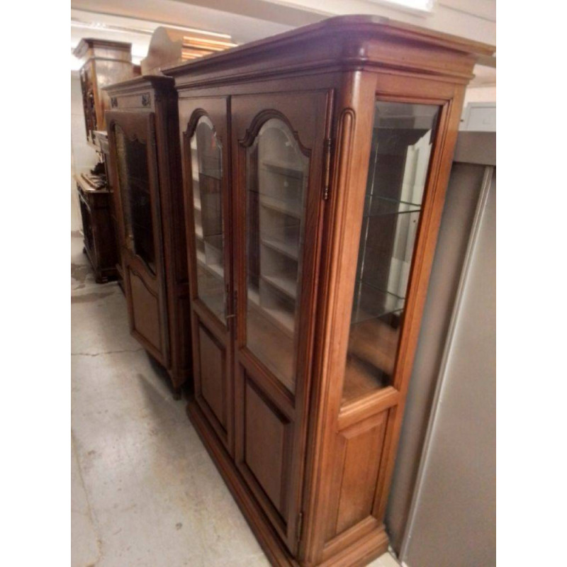 VITRINE 2 PORTES VERRE BISEAUTÉ 