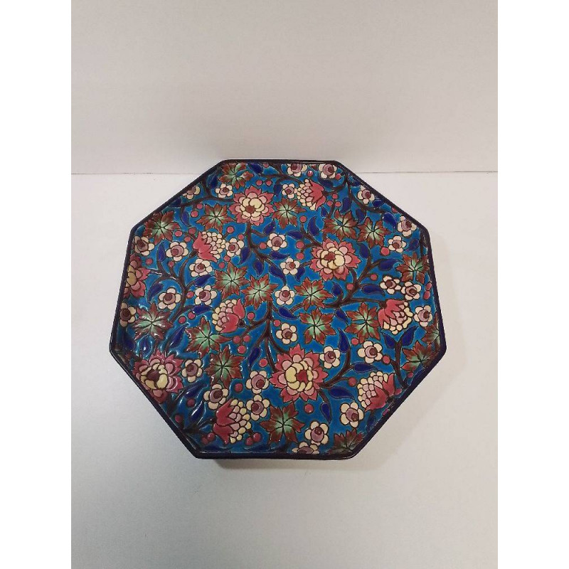 PLATEAU OCTOGONAL EMAUX DE LONGWY