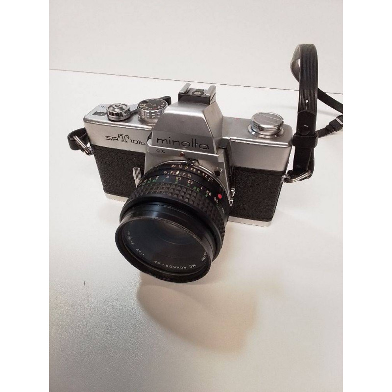 APPAREIL PHOTO MINOLTA SRT 101B + OBJECTIFS ET SACOCHE 
