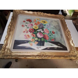 HUILE SUR TOILE BOUQUET...