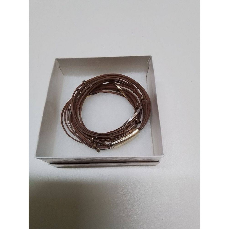 BRACELET CUIR TRICOLORE 