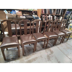 LOT DE 6 CHAISES ART DECO