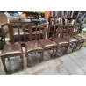 LOT DE 6 CHAISES ART DECO