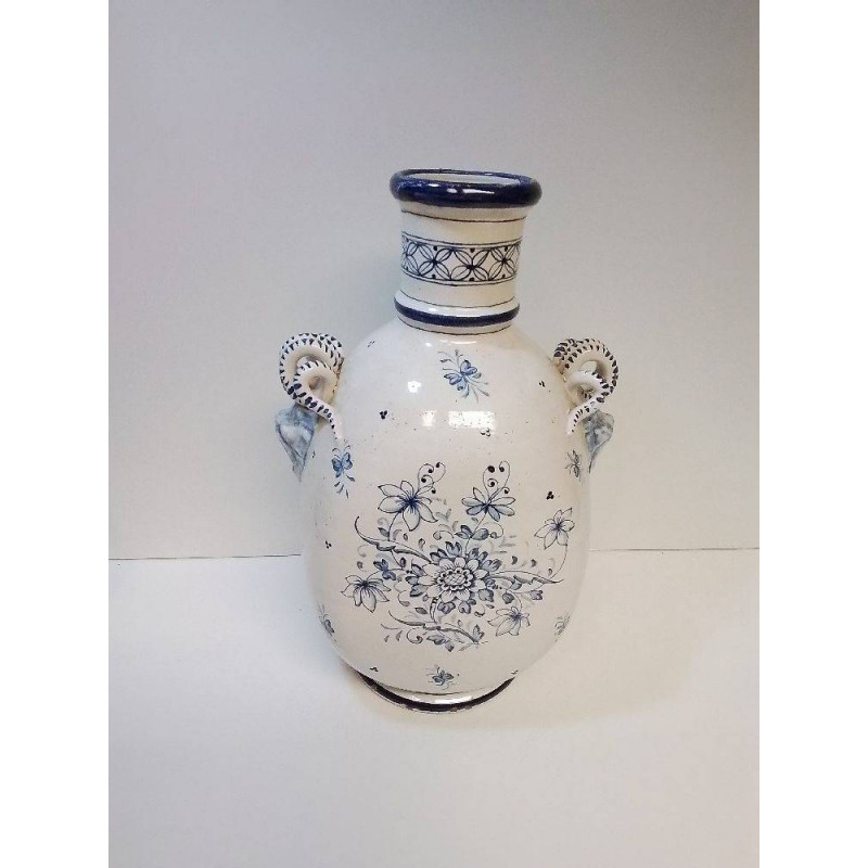 VASE ANCIEN TERRE CUITE PEINT MAIN ITALIE