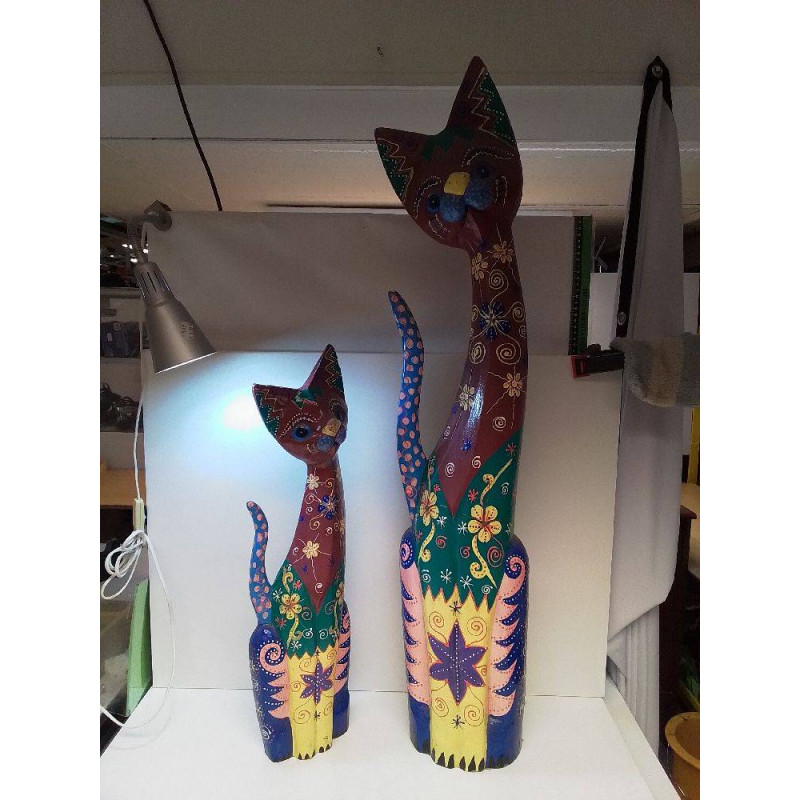 LOT CHATS MULTICOLORE 