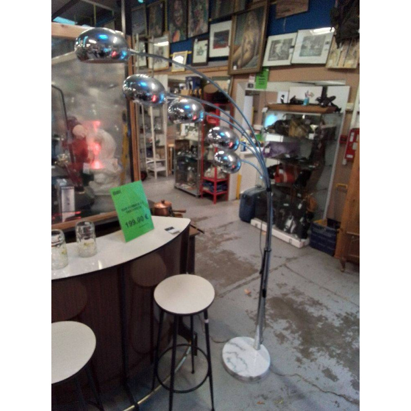 LAMPADAIRE DÉPORTÉ KARE DESIGN SOCLE MARBRE 