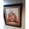 HUILE SUR TOILE BOUQUET SIGNÉ 