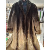 MANTEAU FOURRURE BRUN ( RATON LAVEUR)