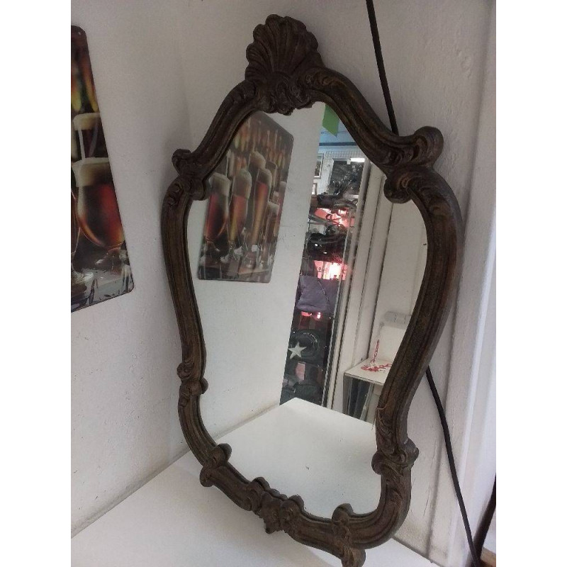 MIROIR ANCIEN SCULPTÉ 