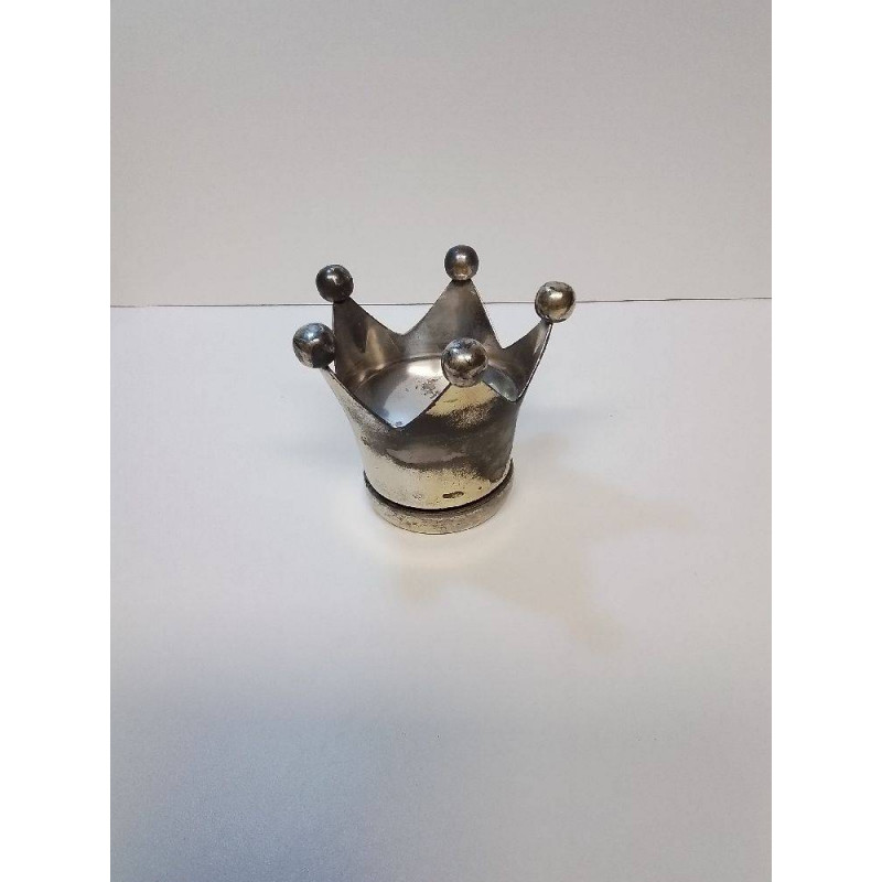 BOITE A MUSIQUE COURONNE METAL ARGENTE 