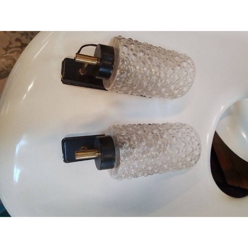 LOT D’APPLIQUES VINTAGE METAL ET VERRES