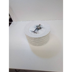 LOT D’ASSIETTES LIERRE SAUVAGE