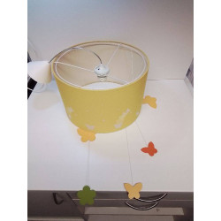 SUSPENSION PAPILLONS JAUNE