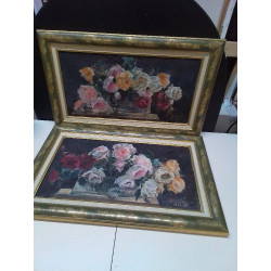 HUILE SUR TOILE LE BOUQUET...