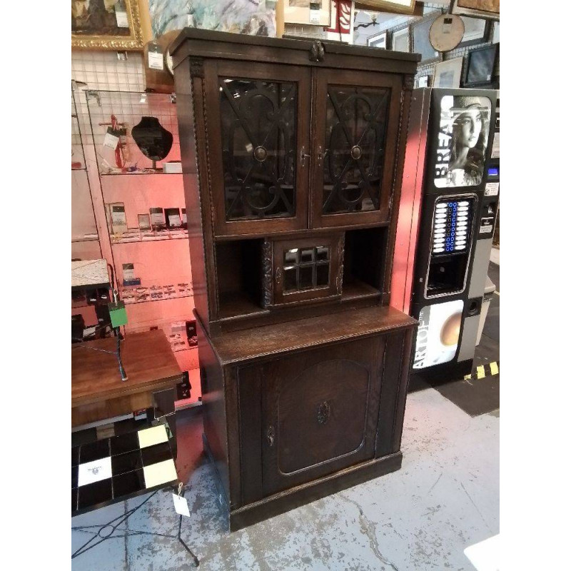 BUFFET 2 CORPS VITRÉ ÉTROIT 4 PORTES