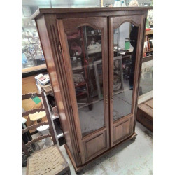 VITRINE BOIS 2 PORTES