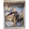 PEINTURE GUITARISTE SIGNEE