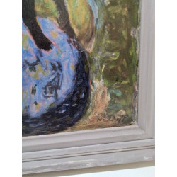 PEINTURE GUITARISTE SIGNEE