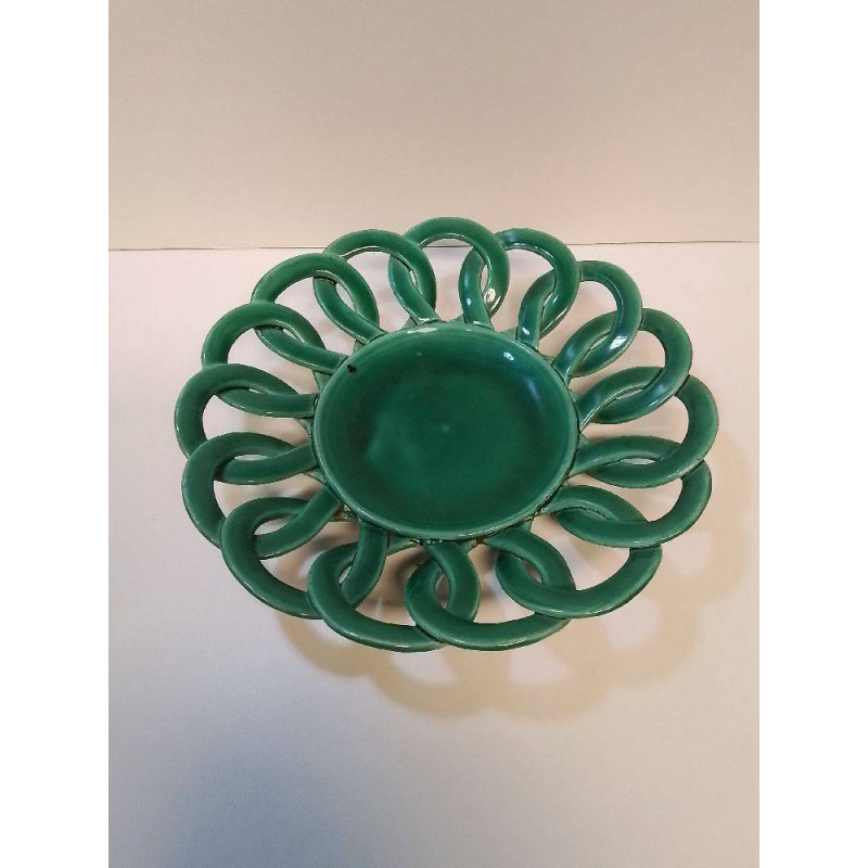 COUPE CÉRAMIQUE VERTE AJOURÉE 