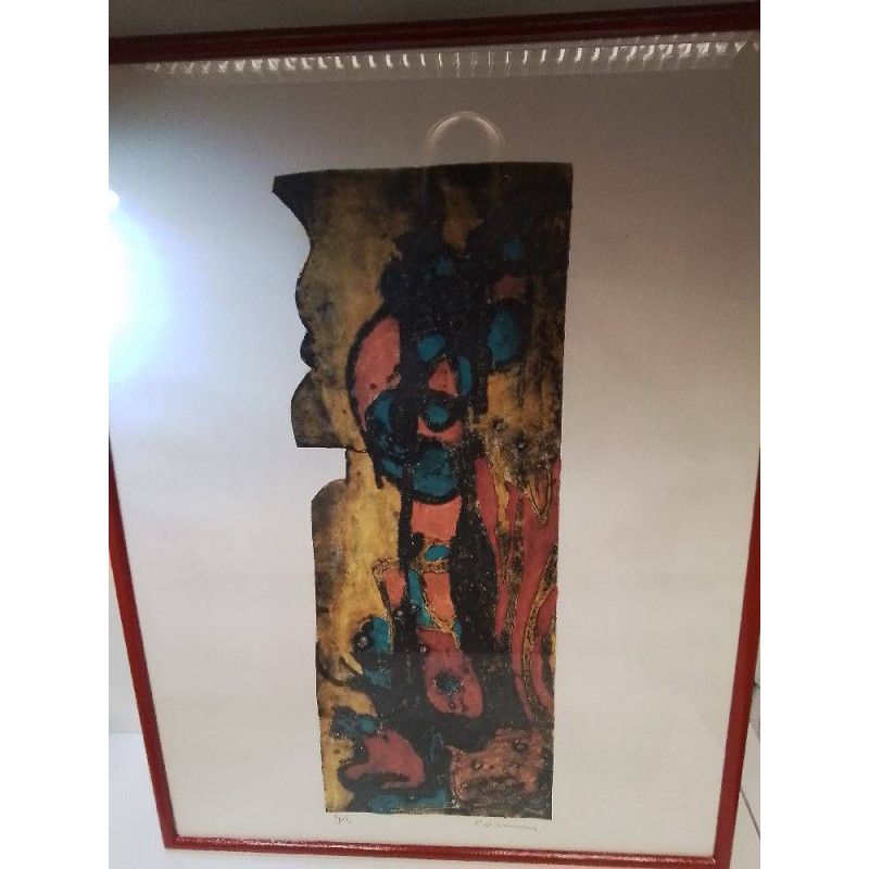 LITHOGRAPHIE ABSTRAITE SIGNÉE 