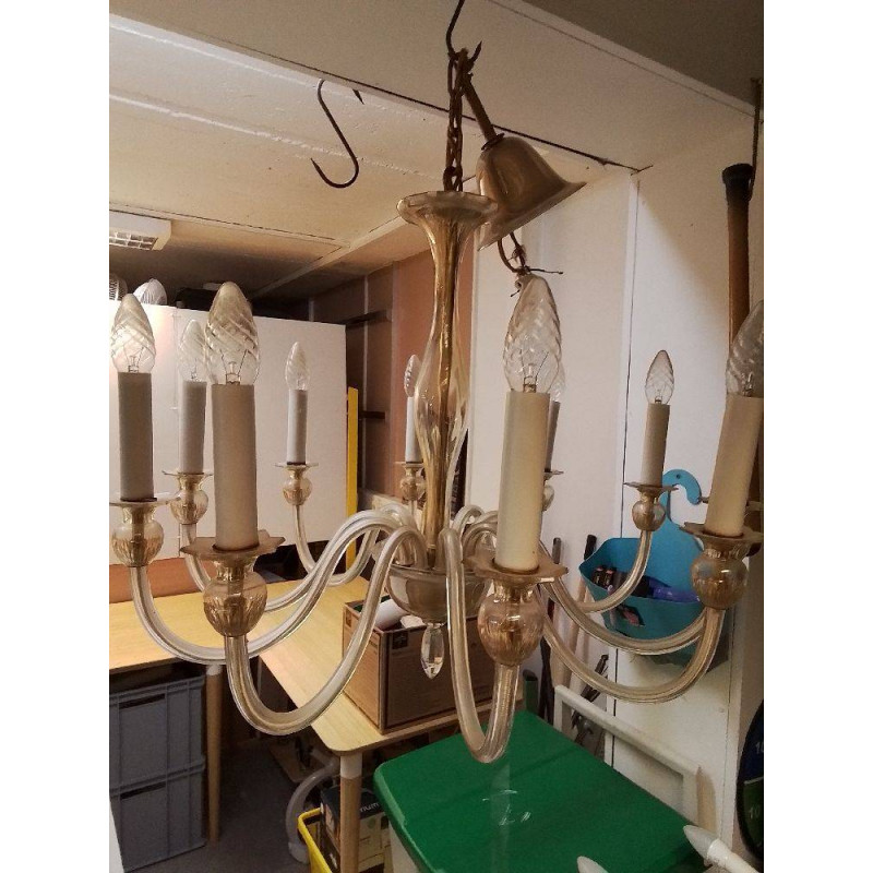 LUSTRE 10 FEUX STYLE MURANO