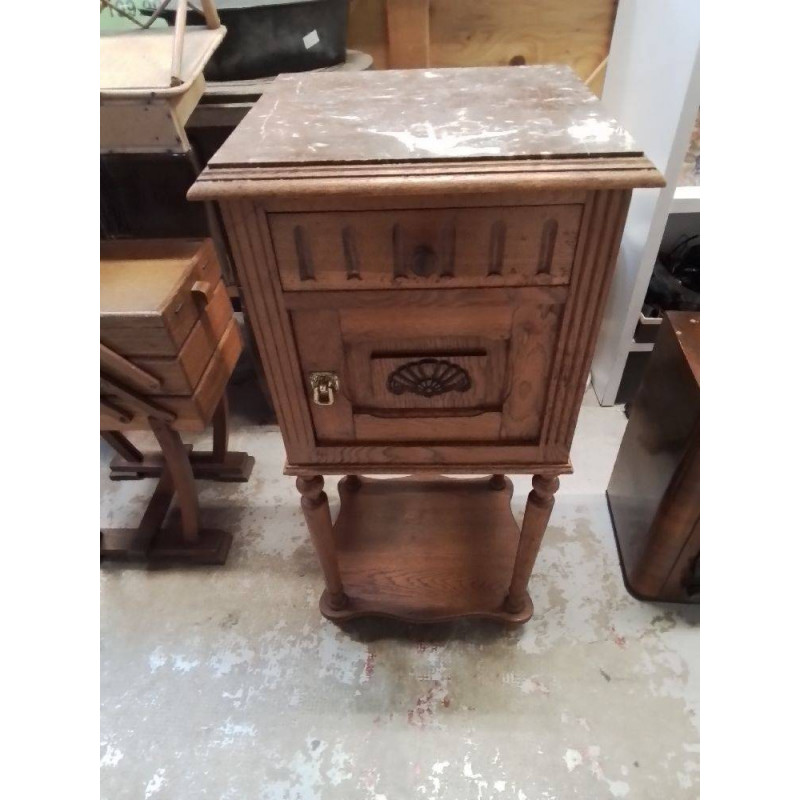 CHEVET DESSUS MARBRE BRUN 