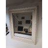 MIROIR BOIS PATINE BLANC