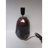 PIED DE LAMPE CÉRAMIQUE GRIS BORDEAUX 