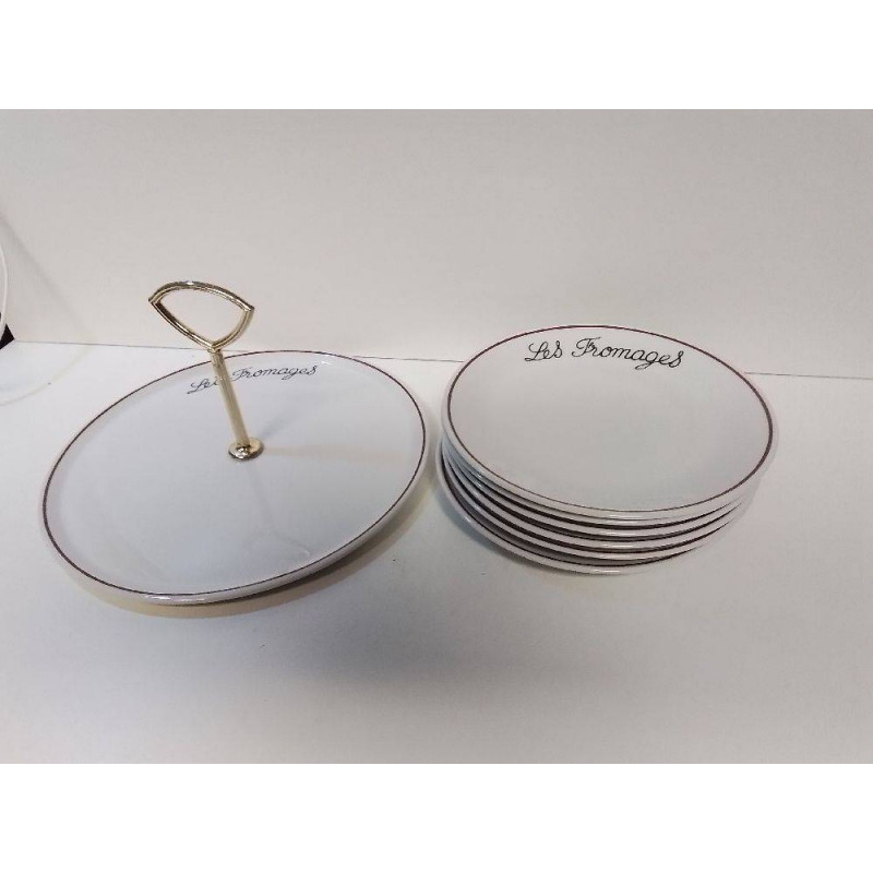SERVICE A FROMAGE  PORCELAINE FRANCE