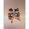 PAIRE DE STATUETTES CHINOISE