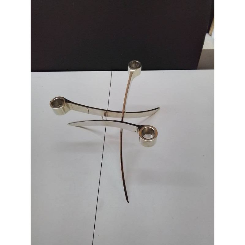 CHANDELIER SCANDINAVE DESIGN METAL CHROME 