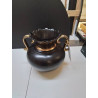 GRAND VASE VILLEROY ET BOCH NOIR ET OR DANS L\'ETAT