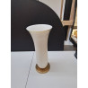 VASE BLANC ET OR VILLEROY ET BOCH 