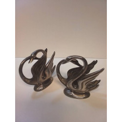 LOT DE CYGNES MÉTAL 