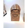 BUSTE EN BOIS VIEILLE DAME