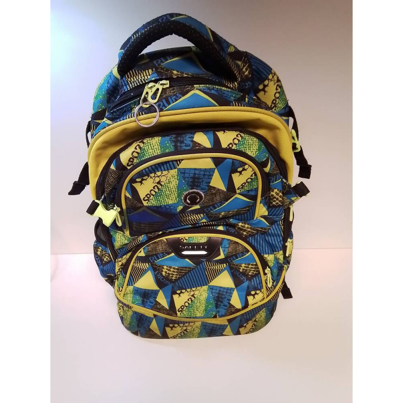 SAC A DOS SAFETY JAUNE BLEU