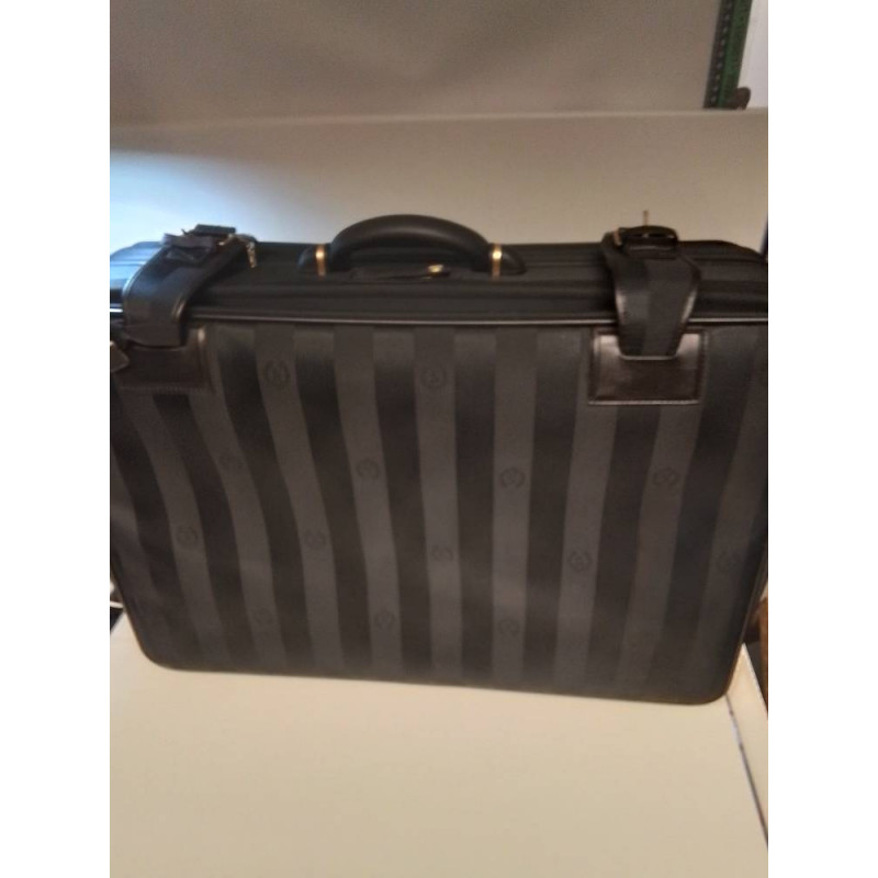VALISE SOUPLE RAYEE NOIRE STRATIC + CLÉS