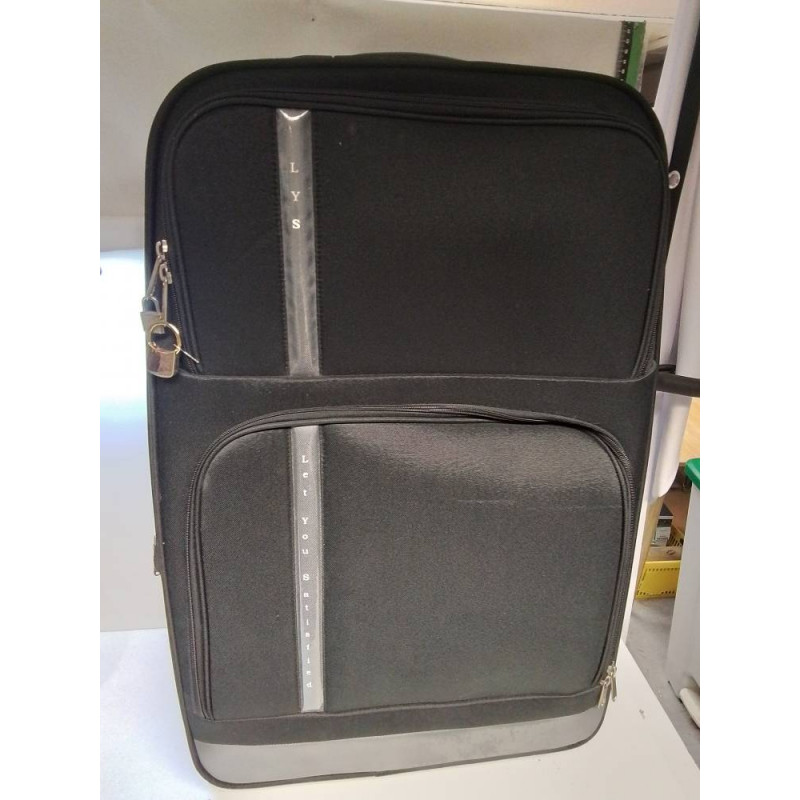 VALISE LYS TISSU NOIR