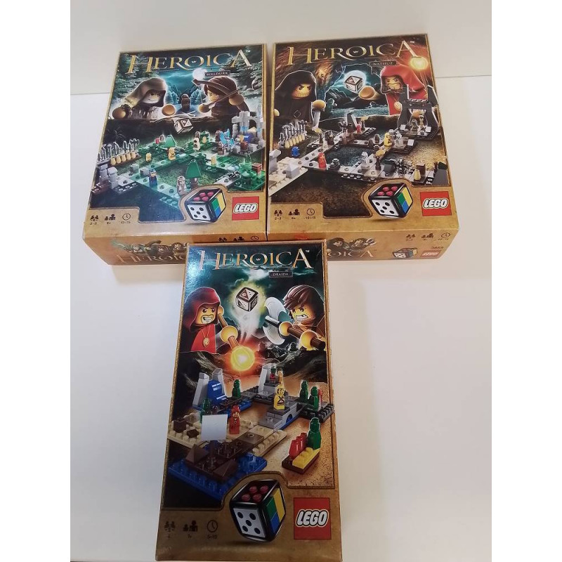 LOT DE 3 BOITES LEGO HEROICA