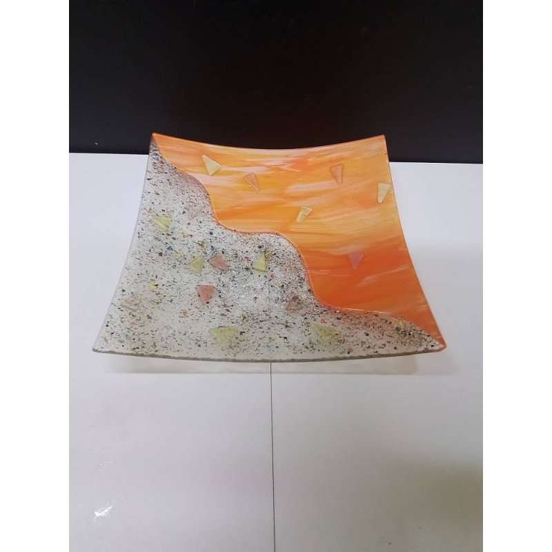 VIDE POCHE ORANGE VERRE 