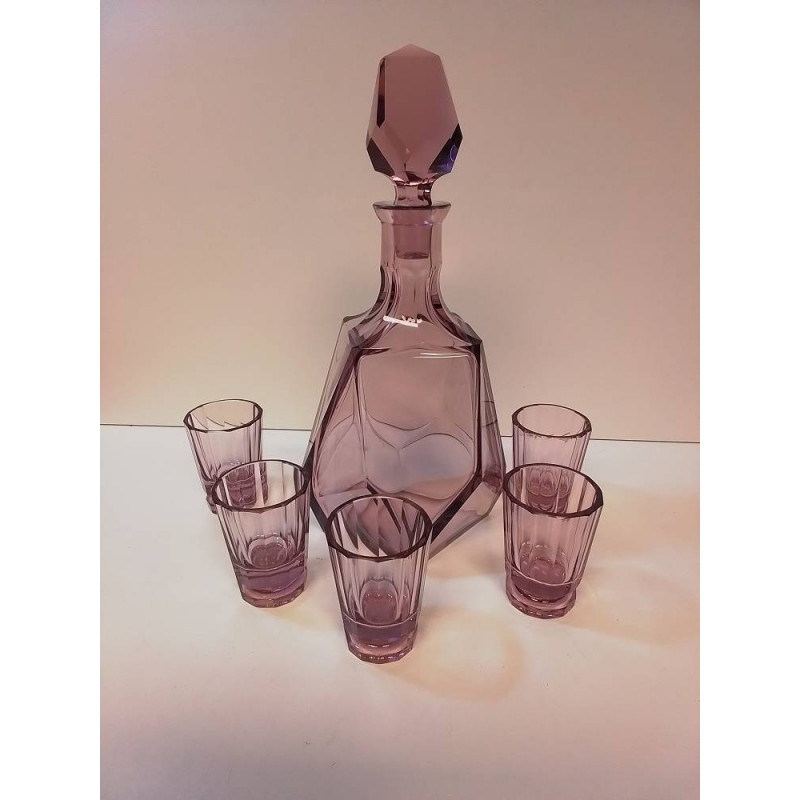 SERVICE A LIQUEUR ART DECO VIOLET *