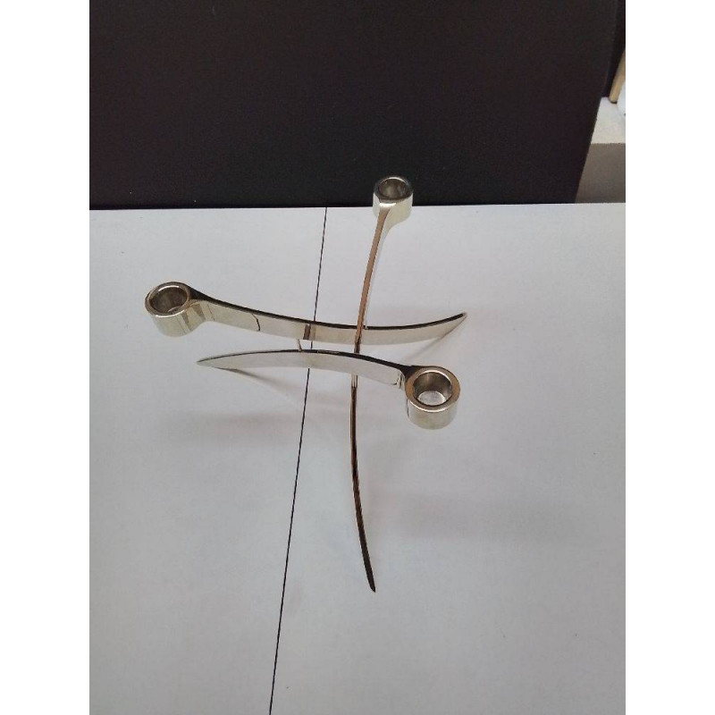 CHANDELIER SCANDINAVE DESIGN METAL CHROME 