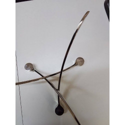 CHANDELIER SCANDINAVE DESIGN METAL CHROME 