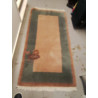 TAPIS LAINE BRUN VERT 75X145