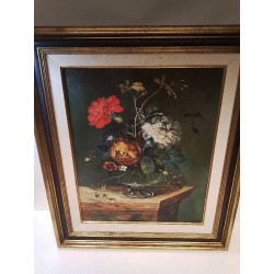 HUILE SUR TOILE NATURE MORTE