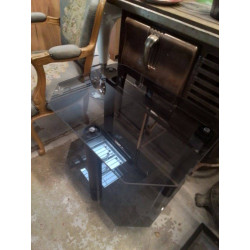 MEUBLE EN VERRE FUMÉ 