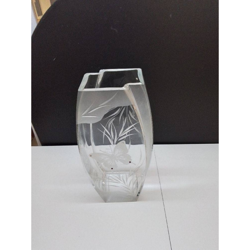 VASE VERRE PAPILLON