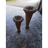 LOT DE 2 VASES ROTIN