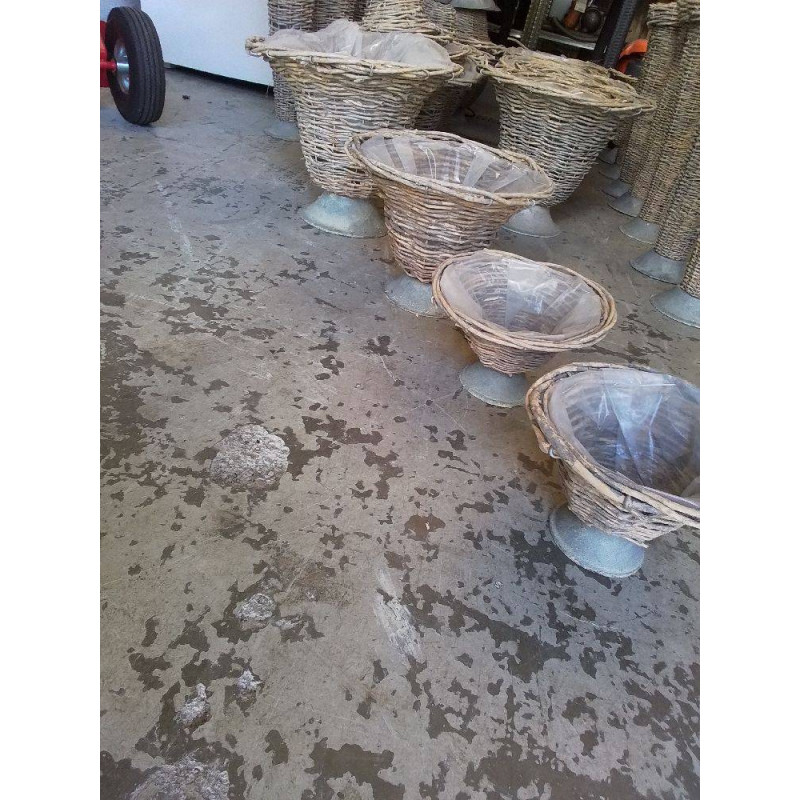 LOT DE 4 CACHES POTS ROTIN