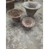 LOT DE 3 CACHES POTS ROTIN 
